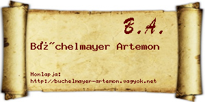 Büchelmayer Artemon névjegykártya